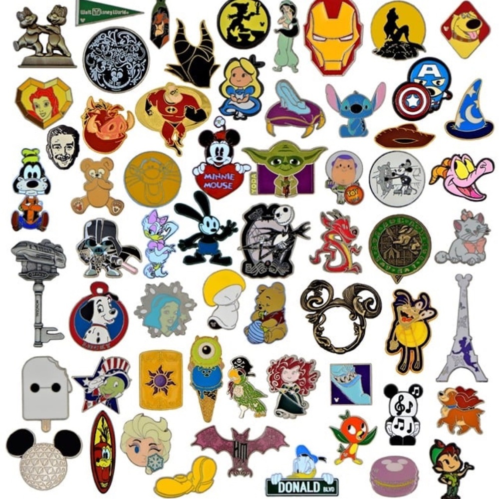Disney Pin Collection – 30 Different Trading Pins!